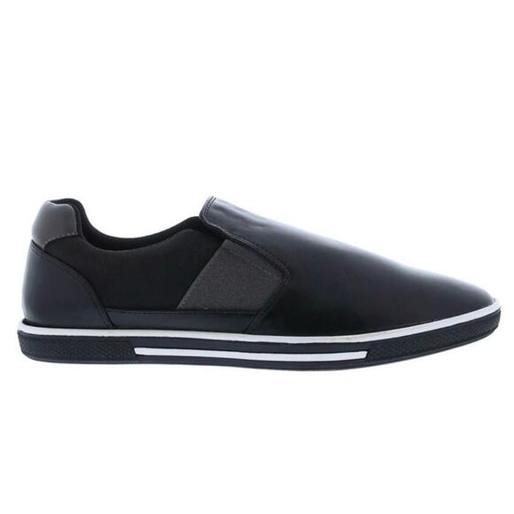 Zanzara Black Men Lucky Slip-On Sneaker Size 12 Soft Leather Padded insole New - Picture 5 of 13
